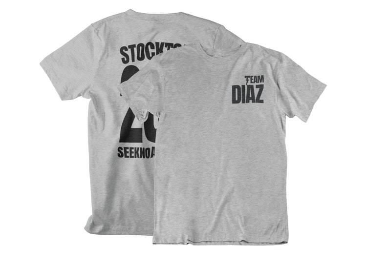 Team Diaz Stockton 209 Ne cherche aucune approbation Avant & Arrière T-shirt unisexe Athletic Heather