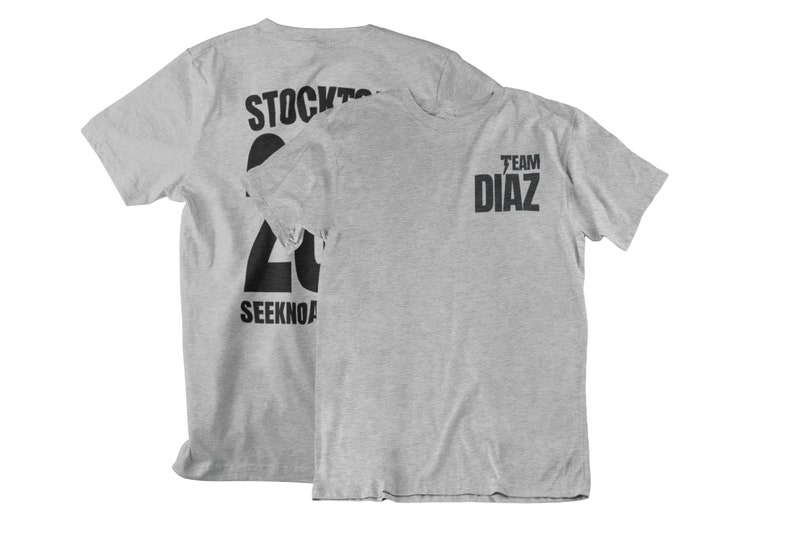 Team Diaz Stockton 209 Seek No Approval Front & Back Unisex T-Shirt Athletic Heather