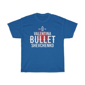 Valentina Shevchenko Bullet Graphic Fighter Wear Unisex T-Shirt Royal