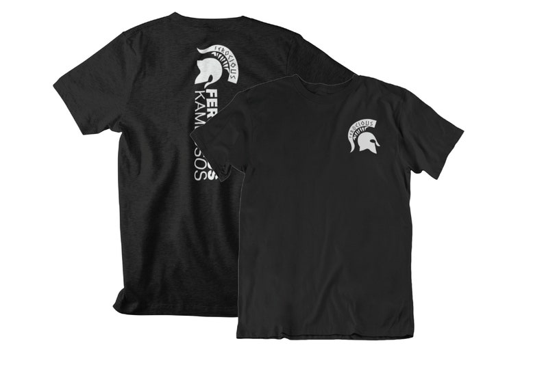George Kambosos Jr Team Ferocious Kambosos Logo Front & Back Unisex T-Shirt Black