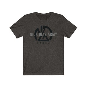 Nick Diaz Army Graphic Unisex T-Shirt Black Heather