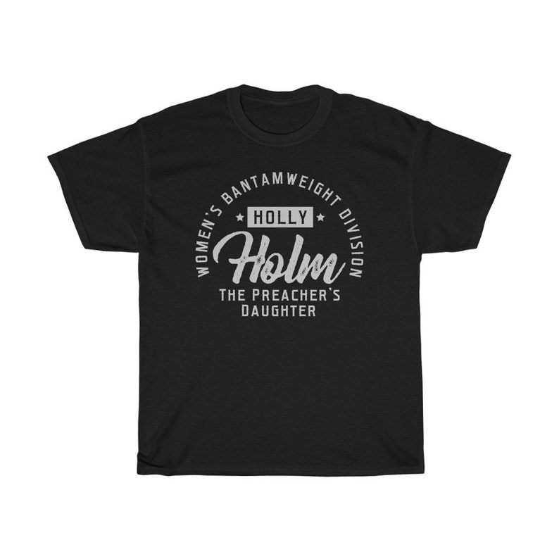 Holly Holm La fille du prédicateur Classic WMMA Fighter porte un t-shirt unisexe Black