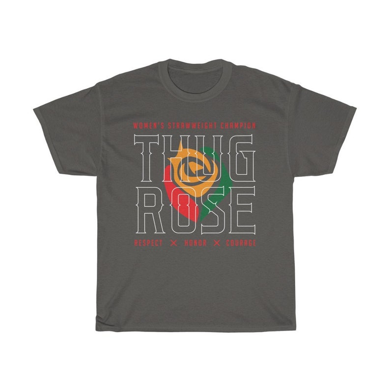 Thug Rose Namajunas WMMA Graphic Fighter Wear Unisex T-Shirt Charcoal