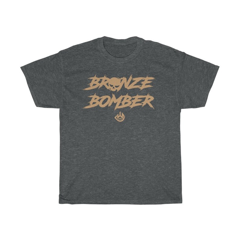 Bronze Bomber Graphic Boxing Fighter Wear Unisex T-Shirt Dark Heather