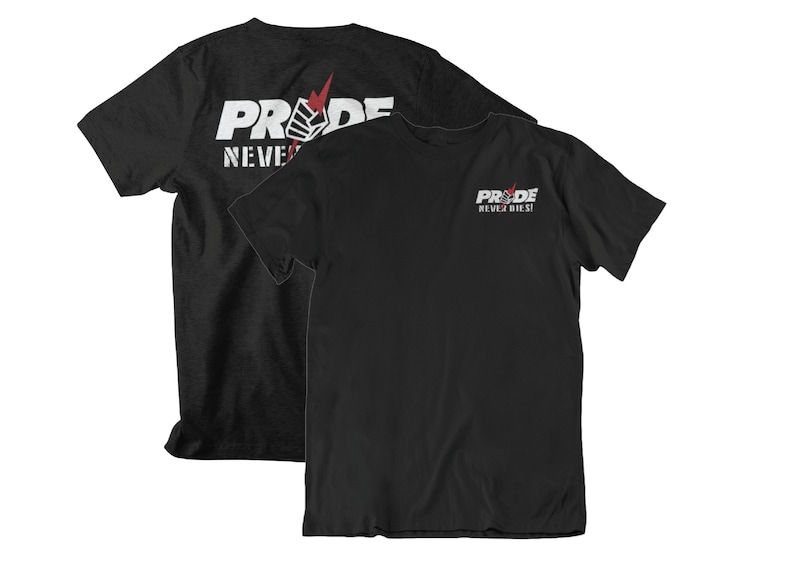 Pride Never Dies Graphic Pride FC Front & Back MMA Unisex T-Shirt image 1