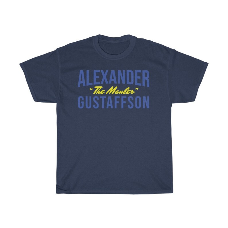 Alexander Gustafsson The Mauler Graphic Fighter Wear Unisex T-Shirt Navy