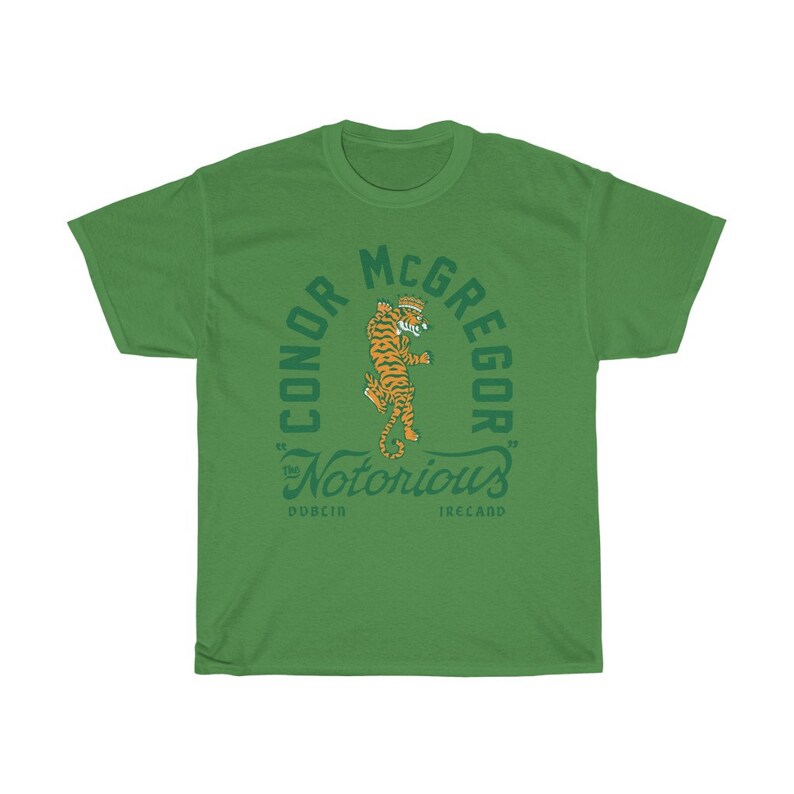 Conor McGregor The Notorious Graphic Unisex T-Shirt Kelly Green