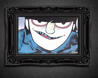 Gorillaz Murdoc Print 8.5x11 inch