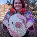 Sylvie the Strawberry Shortcake  Cow Plush - Cute Squishmallow Style Strawberry Cow Plushie, Cow Stuffed Animal 