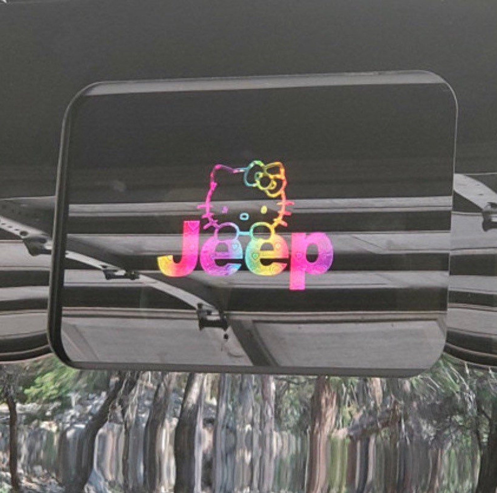 Hello Kitty Decal HK Jeep decal Jeep decal HK decal HK Etsy