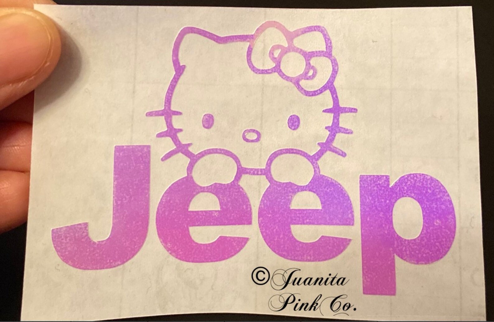 Hello Kitty JEEP Decal for water bottles laptops cars & Etsy
