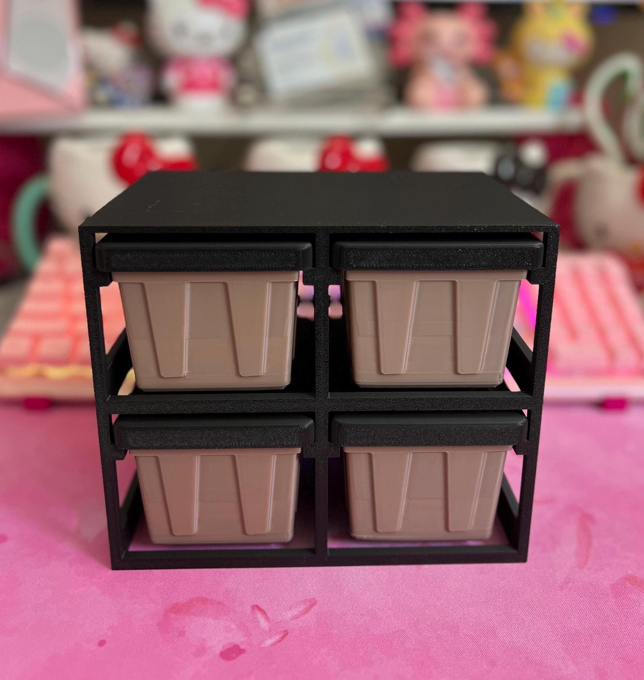 Mini / Desktop Storage Totes & Rack - Etsy