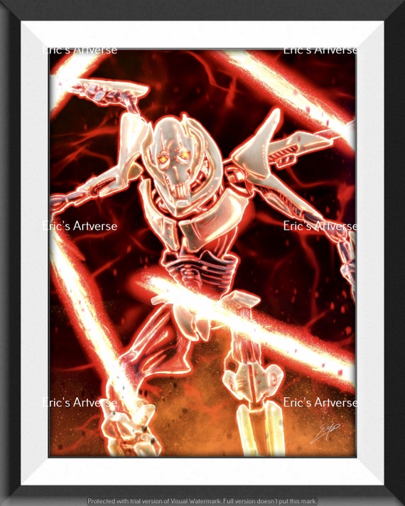 general grievous red lightsaber