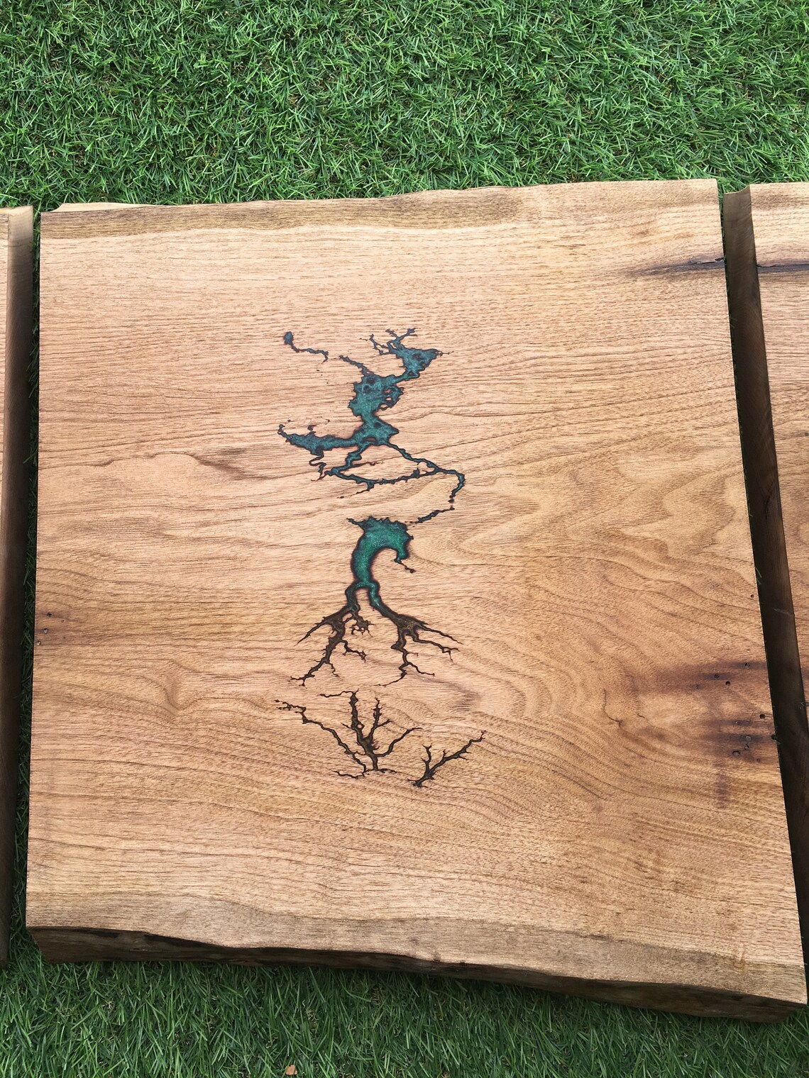 Large Abstract Wood Live Edge Resin Wall Art faith Like Etsy