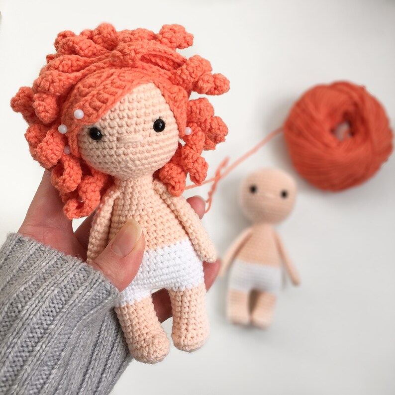 Pdf Pattern For Curly Girls Doll Crochet Amigurumi Doll Pattern My Xxx Hot Girl