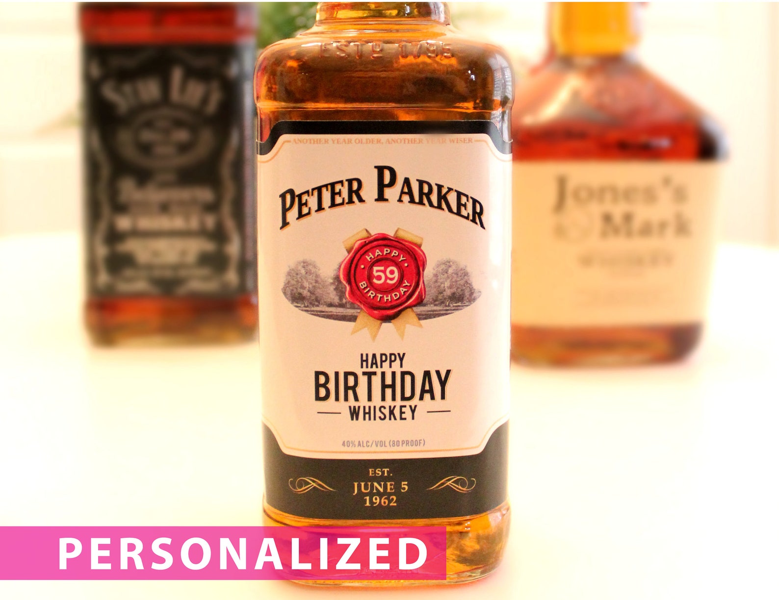Personalized Label to fit Jim Beam Whiskey Bottle For | Etsy