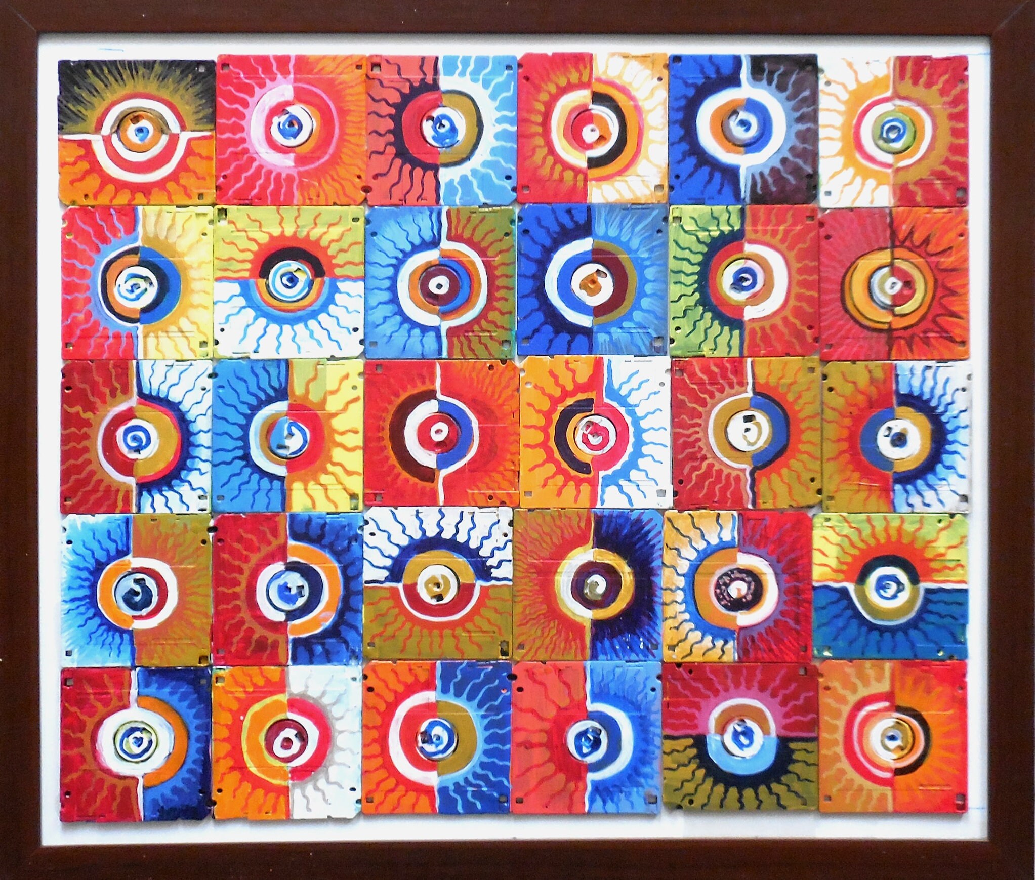 Handmade Upcycled 3D Floppy disc Art Etsy