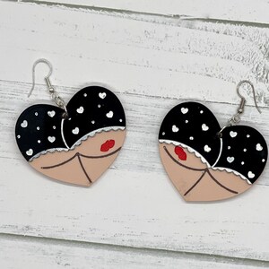 Feeling Cheeky! Booty Heart Earrings – Fun, Flirty & Unique Statement Jewelry