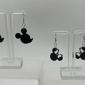 Mickey and Minnie Head Earrings Disney Inspired