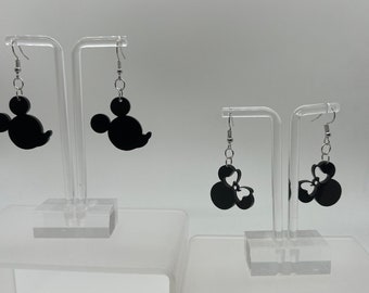 Mickey and Minnie Head Earrings Disney Inspired