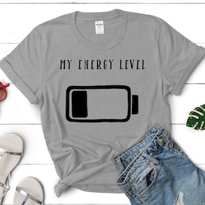Low Energy Battery Shirt: Ultra-Soft Cotton Blend Tee