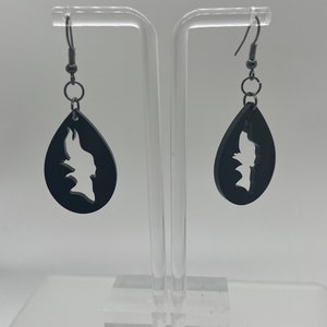 Black Maleficent Inspired Earrings