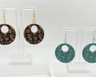 Flowery Circle Earrings