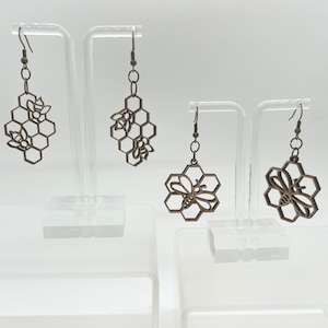 Boucles d’oreilles en bois