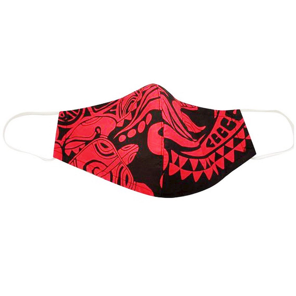 Tribal Face Mask Filter 3 Layer Cotton Aloha Print Tribal Etsy