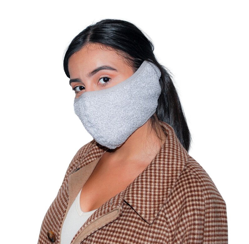 Winter Face Mask with Ear Muffs Warm Fleece for Winter Wear Etsy