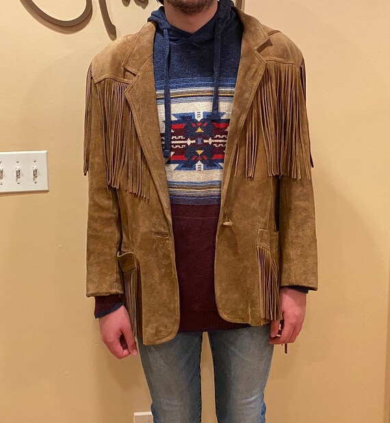 Vintage Suede Fringe Jacket