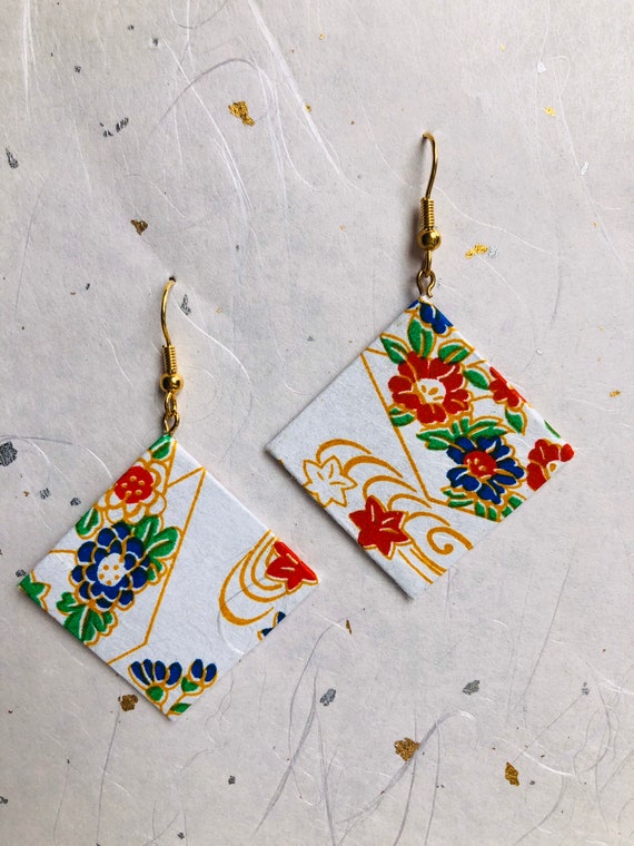 Japanese Washi Earrings