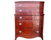 SOLD - Federal Hepplewhite mahogany Dresser 1940s