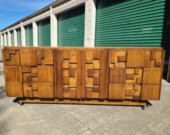 Lane Staccato Mid Century Dresser Brutalist 1960s