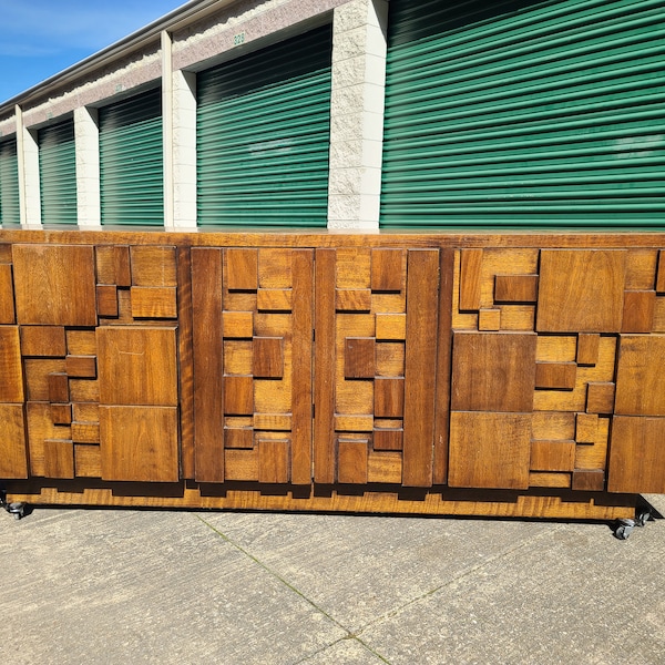 Lane Staccato Mid Century Dresser Brutalist 1960s