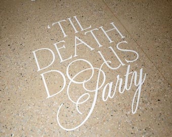 Custom Wedding Floor Decal | Vinyl Dance Floor Decal | Wedding Monogram Floor Sticker | Reception Floor Sign |