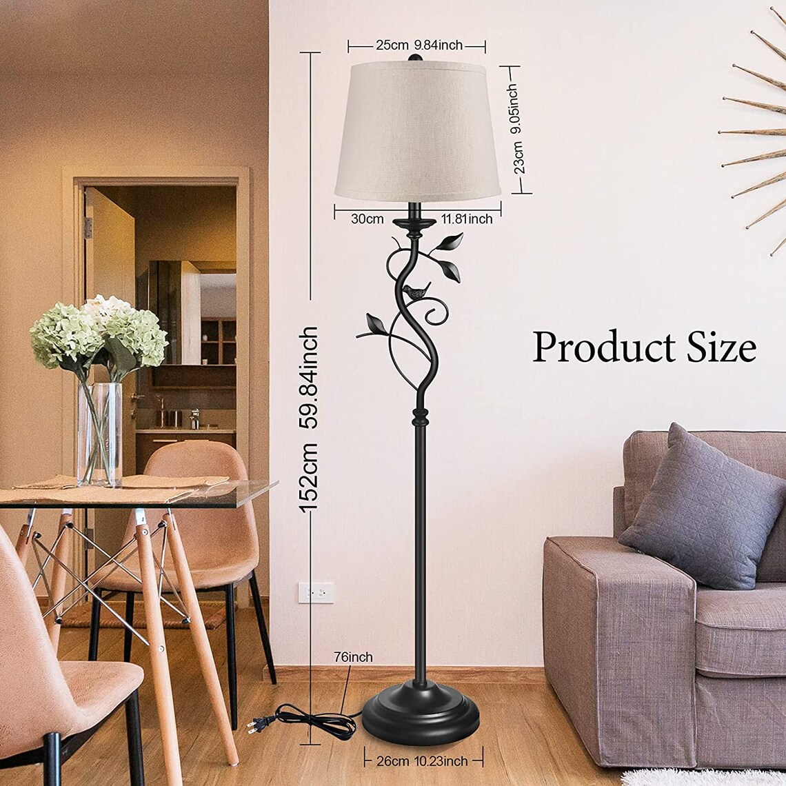 Vintage Modern 3Way Dimmable LED Floor Lamps for Living Room Etsy