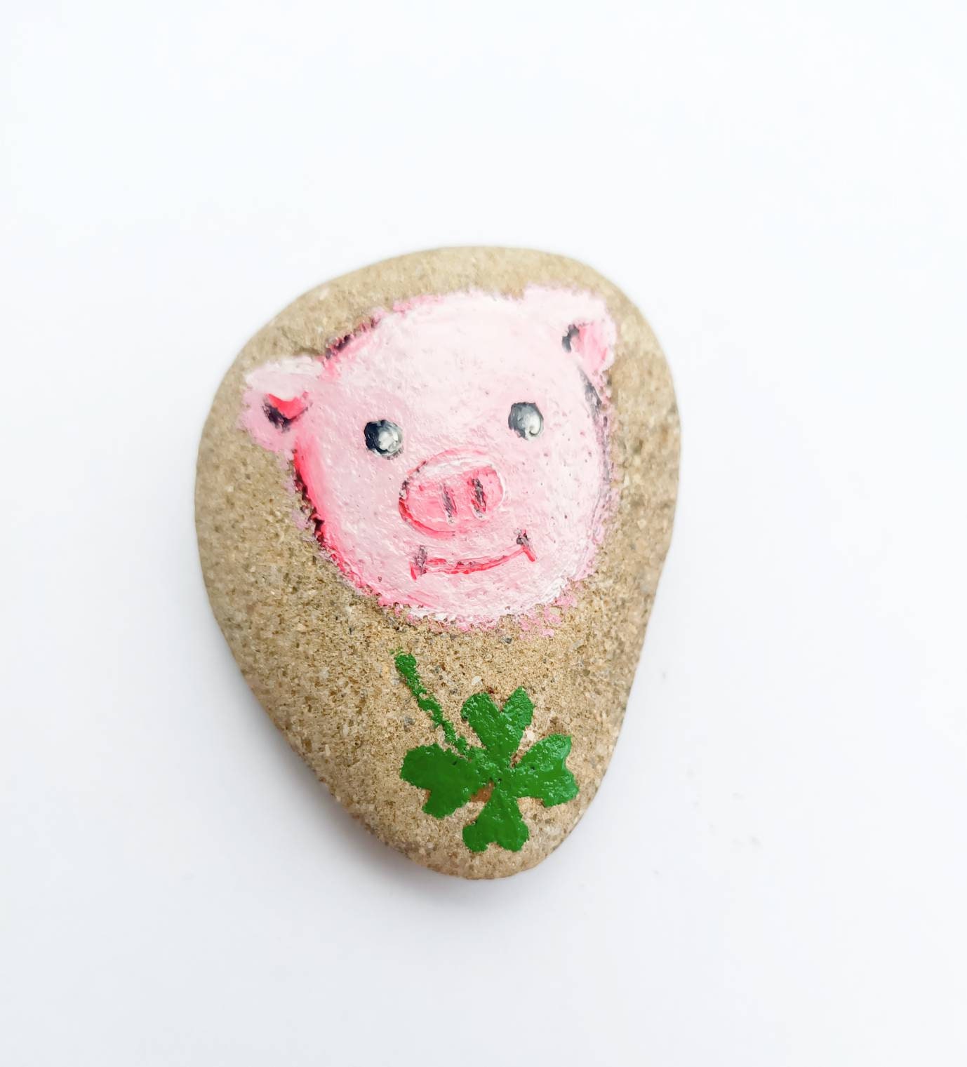 Lucky Pig Lucky Charm Pig Good Luck Natural Stone Etsy