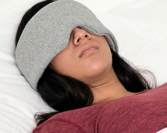 Handmade Cotton Sleep Mask with Travel Pouch & Ear Plugs