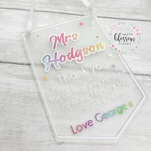 Thank you Teacher gift, Teacher plaque, Teaching Assistant gift, personalised thank you gift, school leaving, Teacher gift, unique teacher