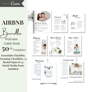 Airbnb Host Bundle Airbnb Welcome Book Home Rental Pack - Etsy