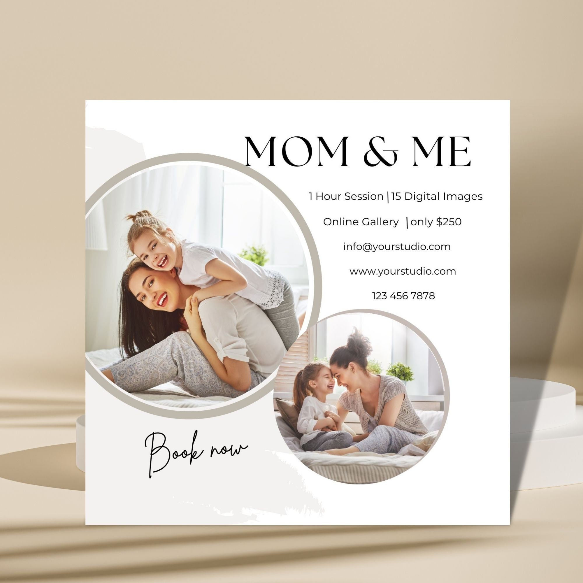 Mom and Me Mini Session Template, Editable Canva Mother’s Day Mini ...