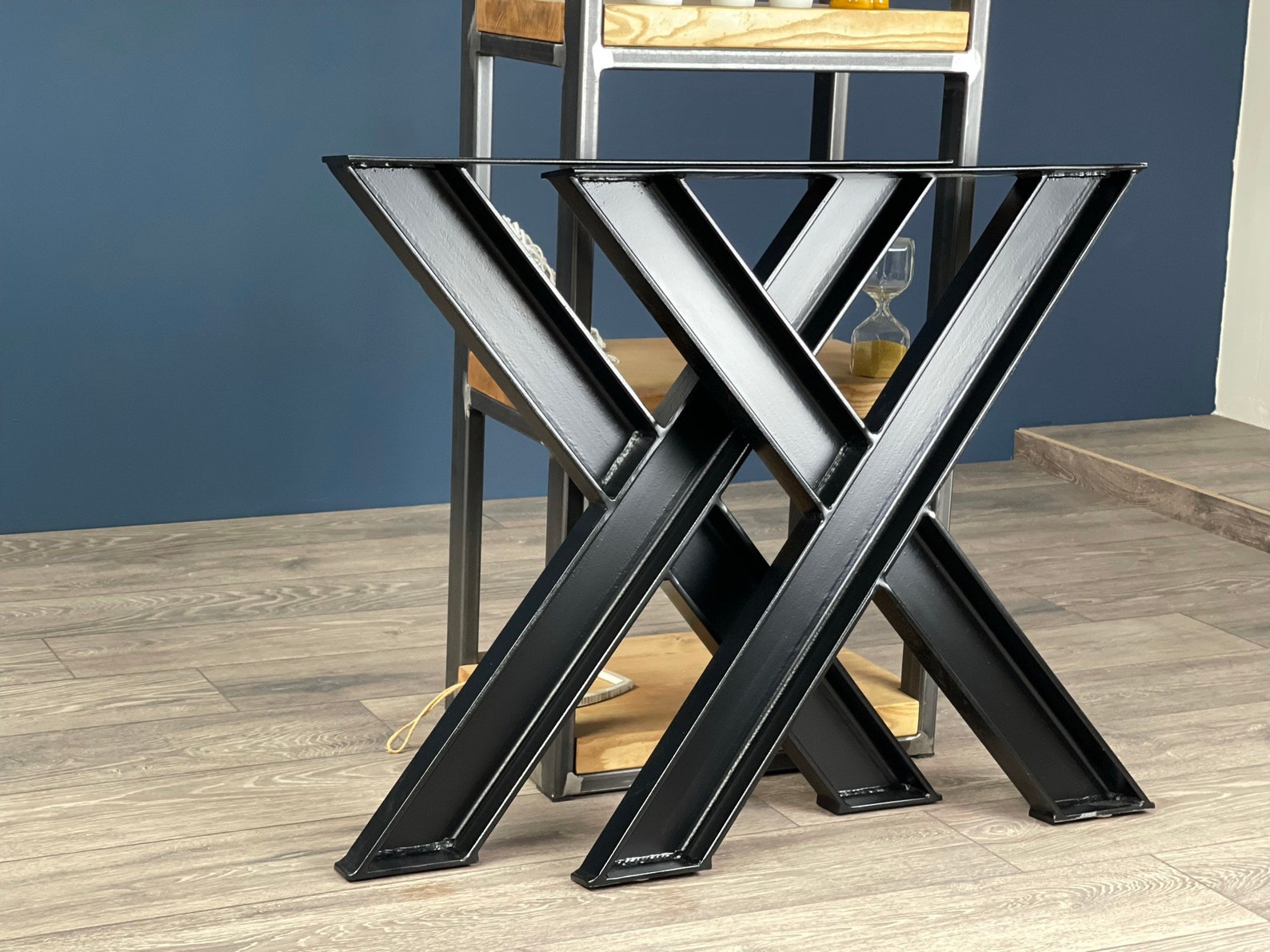 Metal Table Legs HEAVY DUTY Pair of X Steel Dinning Table Legs Etsy