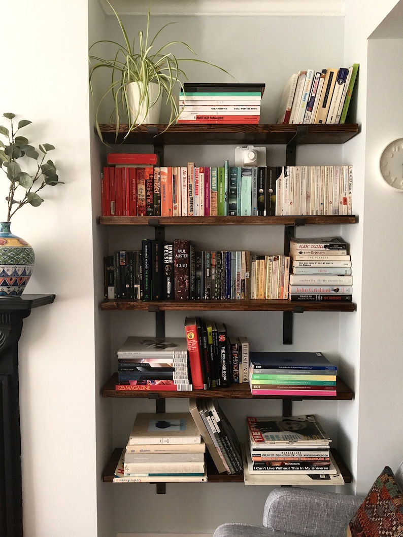 Alcove Shelf Handmade Solid Pine Scaffold Board Wood Shelf Etsy