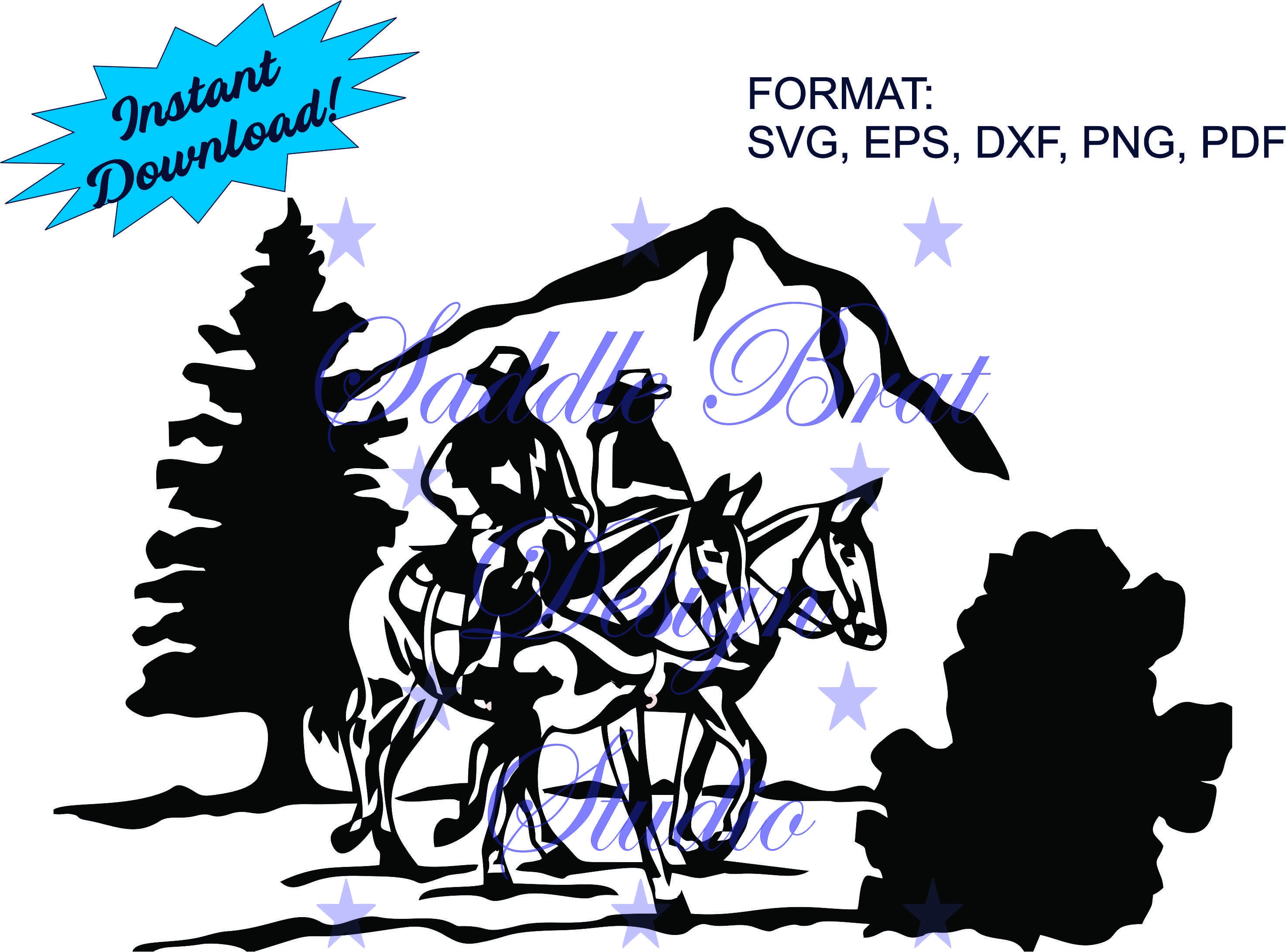 TRAIL HORSE Trail Mules Trail Riding Western Rider Western | Etsy