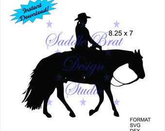 Western Woman Rider, Western Horse svg, png, dxf, eps. pdf Cricut, instant download, Horse svg, Western Horse svg,Horse decal
