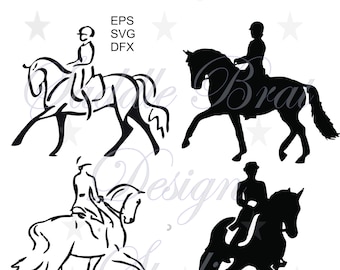 HUGE DRESSAGE Horse Pack #1! svg, png, dxf, Cricut, instant download, Dressage Horse, English Horse, Hunter Jumper Horse