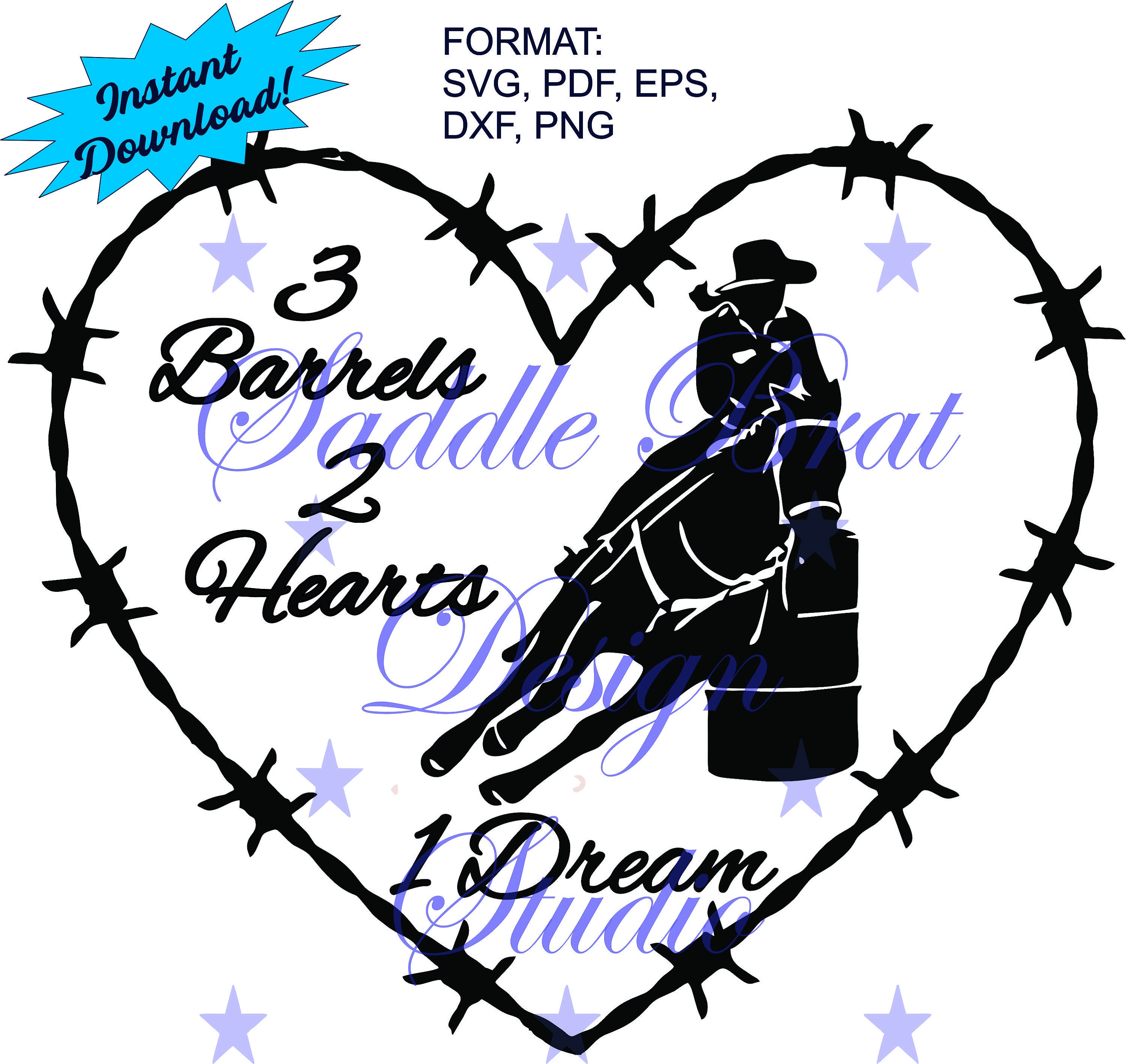 BARBWIRE Barb Wire Barrel Racer, Barrel Racing Horse Svg, Png, Dxf, Eps ...