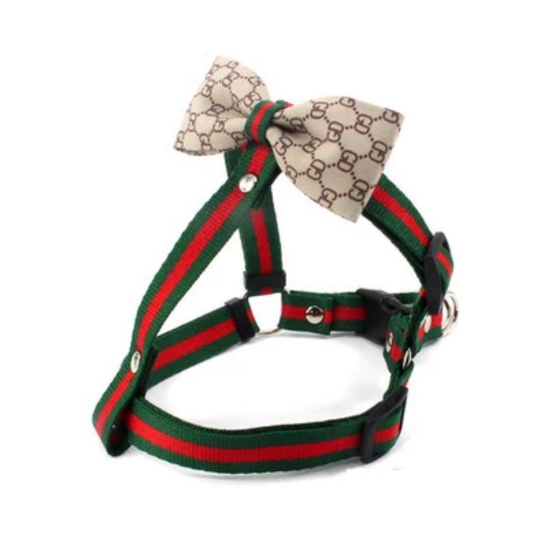 Luxury Dog Harness Cute Dog Harness Bowtie Dog Harness Etsy