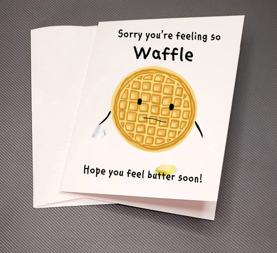 Feeling Waffle Pun Greeting Card Waffle Feel Butter Food Pun - Etsy Feeling Waffle Pun Greeting Card Waffle Feel Butter Food Pun - Etsy